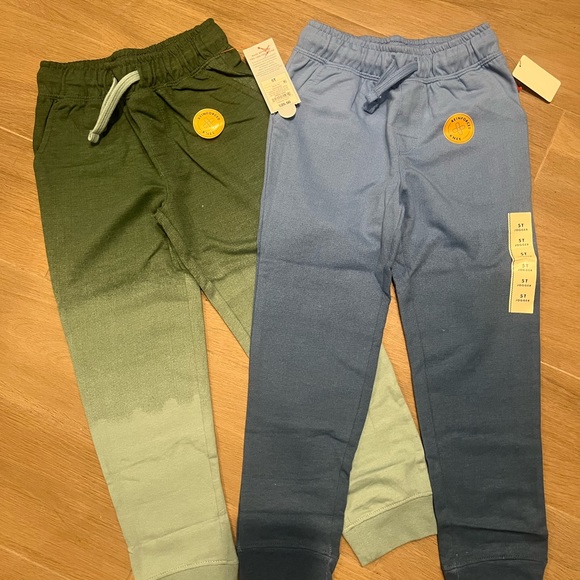 Boys Joggers Set - boys 5T Green & Blue Sweatpants - Picture 4 of 6